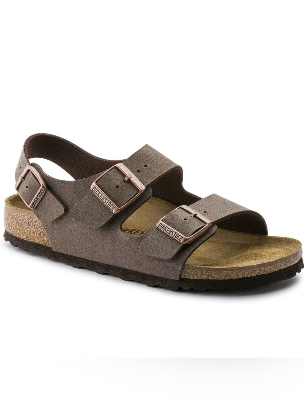 Birkenstock Brown Two-Buckle Sandal with Back Strap